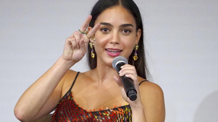 EXCLUSIVE - Melissa Barrera takes part in the panel discussion THE POWER OF TV: Latinx Inclusion, co-presented by the Television Academy Foundation, Netflix, STARZ, and h Club Los Angeles on Thursday, Aug. 9, 2018 in North Hollywood, Calif. The event assembled Latinx leaders in the television industry to discuss career paths to success, the challenges of advocating for inclusivity, as well as onscreen and behind-the-scenes opportunities. (Photo by Phil McCarten/Invision for the Television Academy/AP Images)
