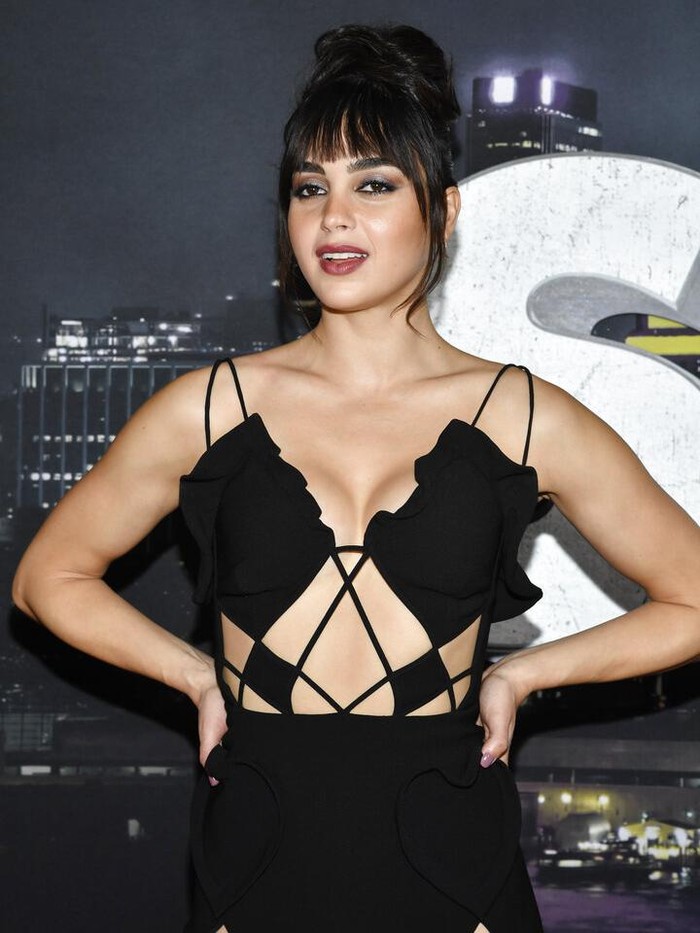 Melissa Barrera attends the world premiere of Scream VI at AMC Lincoln Square on Monday, March 6, 2023, in New York. (Photo by Evan Agostini/Invision/AP)