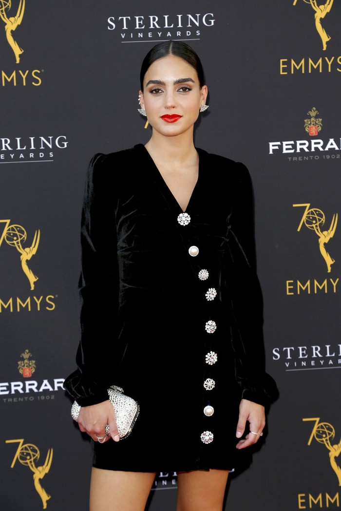 Melissa Barrera arrives at the 70th Los Angeles Area Emmy Awards, at the Saban Media Center at Television Academy's North Hollywood, Calif. headquarters on Saturday, July 28, 2018. (Photo by Willy Sanjuan/Invision for the Television Academy/AP Images)