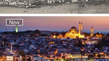 Istanbul, Turki. Potret tahun 1905 dan sekarang. Foto: Boredpanda