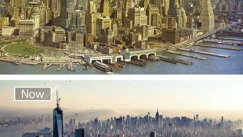 New York, Amerika Serikat. Potret tahun 1962 dan sekarang. Foto: Boredpanda