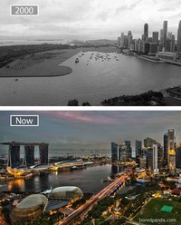 fotoinet potret dulu dan sekarang kota-kota di dunia