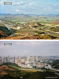 fotoinet potret dulu dan sekarang kota-kota di dunia