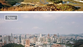 Shenzen, China. Potret tahun 1964 dan sekarang. Foto: Boredpanda