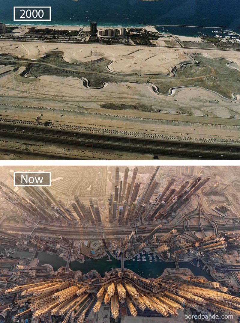fotoinet potret dulu dan sekarang kota-kota di dunia