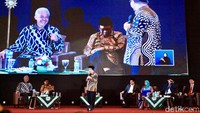Ganjar-Mahfud juga menjawab pertanyaan-pertanyaan dari para petinggi atau profesor di Universitas Muhammadiyah Jakarta.  