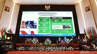 Dialog Terbuka Muhammadiyah Bersama Calon Pemimpin Bangsa berlangsung di Gedung Cendekia, Universitas Muhammadiyah Jakarta (UMJ), Tangerang Selatan.  