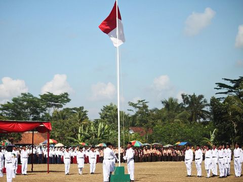 ilustrasi upacara bendera