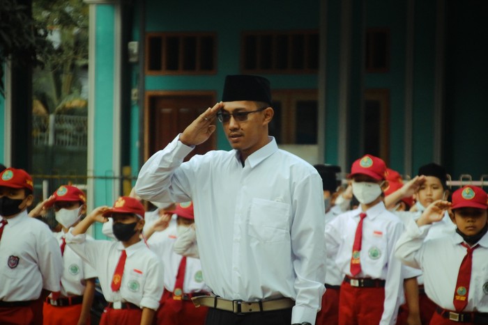 ilustrasi upacara bendera