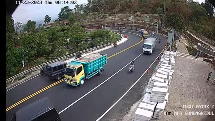 Tangkap layar CCTV Diskominfo Gunungkidul, Kamis (23/11/2023) pagi ini.
