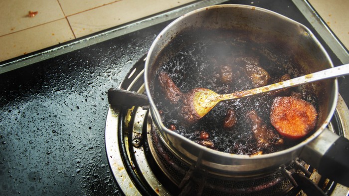 makanan gosong