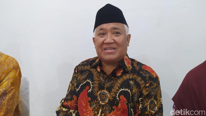 Mantan Ketua Umum PP Muhammadiyah Din Syamsuddin di kampus Universitas Muhammadiyah Magelang (Unimma), Kamis (23/11/2023).