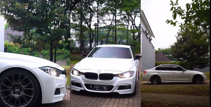 Mobil BMW 320i Rizky Billar.