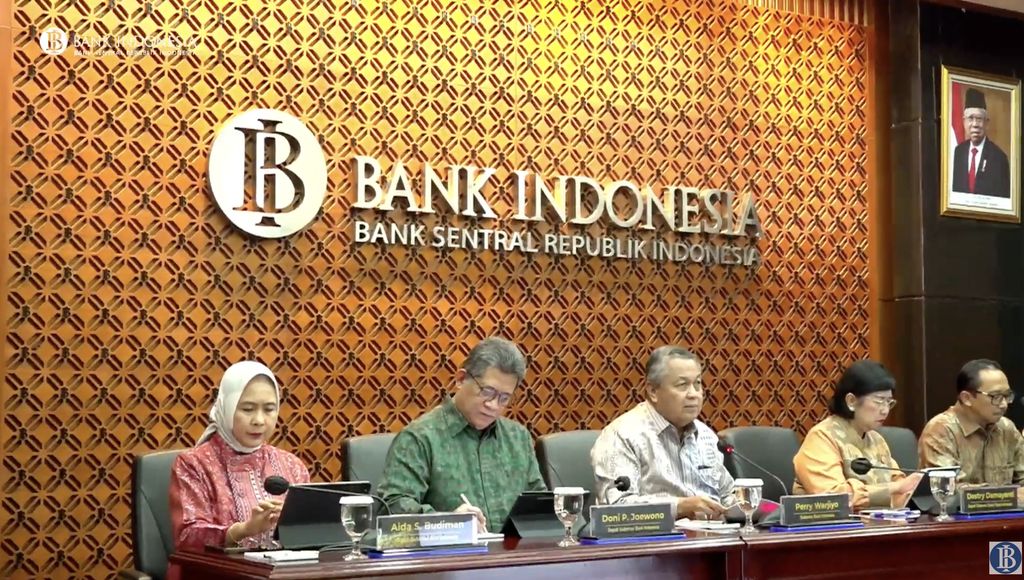 Pengumuman Hasil Rapat Dewan Gubernur Bulanan Bulan November 2023 (Tangkapan Layar Youtube)
