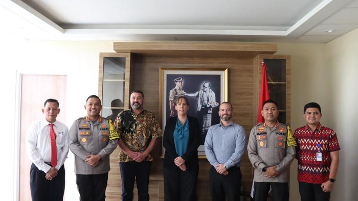 Polresta Bandara Soekarno-Hatta menerima kunjungan Australian Federal Police (AFP), Australian Border Force (ABF) dan New Zealand Customs (NZC), Kamis (23/11/2023).