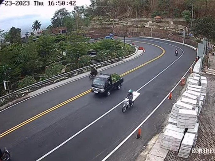 Tangkapan layar CCTV Diskominfo Gunungkidul, Kamis (23/11/2023) pukul 16.50 WIB.