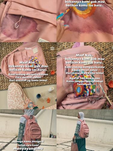 viral di media sosial, melalui tas yang terke noda disulap seperti baru Kisah inspiratif cara orang tua mengajarkan anak viral di media sosial, melalui tas yang terke noda disulap seperti baru