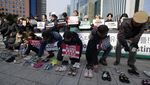 2.000 Pasang Sepatu Jadi Simbol Duka Warga Korsel untuk Korban Gaza