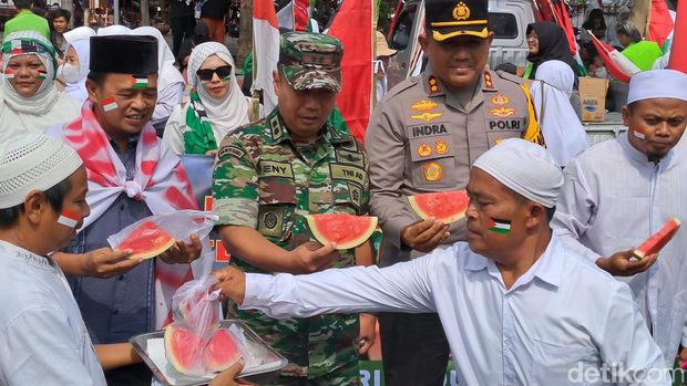 Aksi bela palestina di Wonogiri, Jumat (24/11/2023).