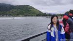 Meski Mendung, Penonton Antusias Saksikan Aquabike Jetski Danau Toba