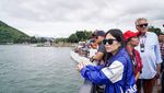 Meski Mendung, Penonton Antusias Saksikan Aquabike Jetski Danau Toba