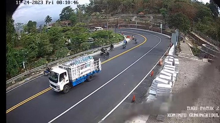 Tangkapan layar CCTV Diskominfo Gunungkidul, Jumat (24/11/2023) pukul 08.11 WIB.