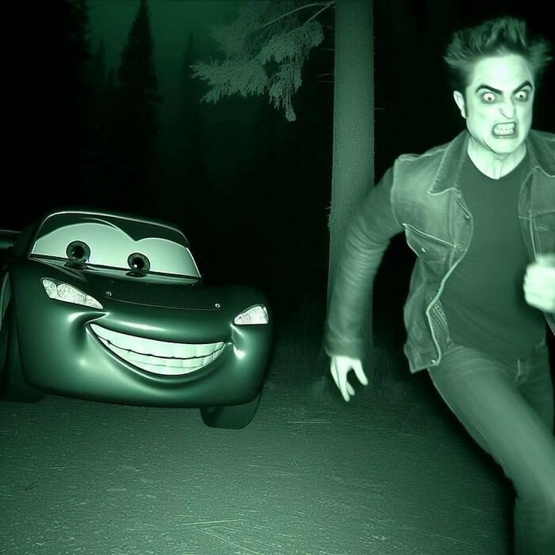 Foto kocak kreasi AI