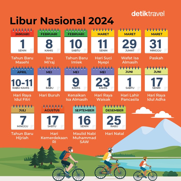 Jadwal Libur Nasional Tahun 2024