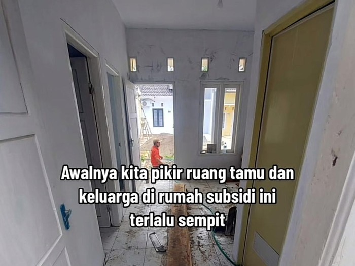 Inspirasi renovasi rumah subsidi hasilnya estetis bikin kagum, viral di TikTok