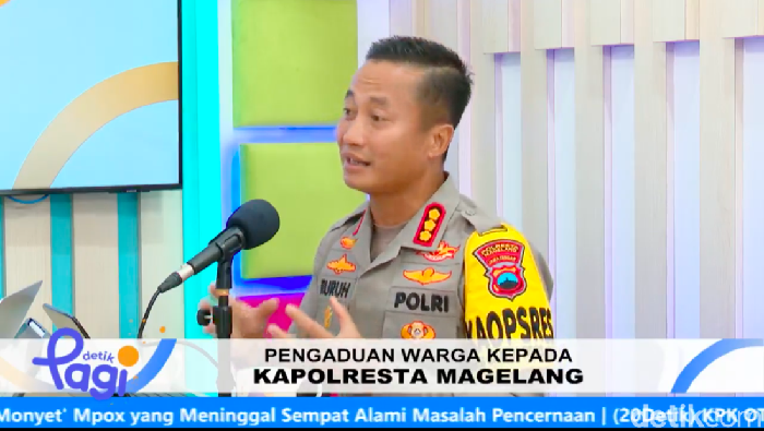 Jumat Curhat detikPagi bersama Kapolresta Magelang Kombes Ruruh