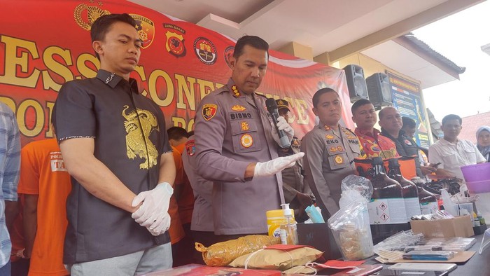 Kapolresta Bogor Kota Kombes Bismo Teguh Prakoso rilis kasus narkoba