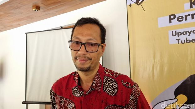 Kepala Dinas Kesehatan (Dinkes) Kabupaten Bantul Agus Tri Widiyantara saat memberikan keterangan.