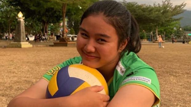 Kiper Timas Indonesia putri Fani Supriyanto yang kini bermain di Liga Arab. Foto diunggah Jumat (24/11/2023).