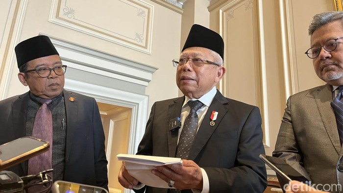Maruf Amin usai bertemu dengan PM Yunani di Athena