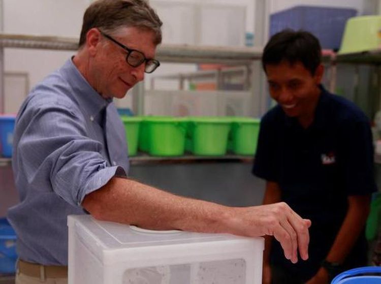 Momen Bill Gates Digigit Hewan Paling Berbahaya di Yogyakarta