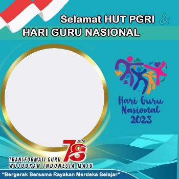 twibbon HUT ke-78 PGRI tahun 2023
