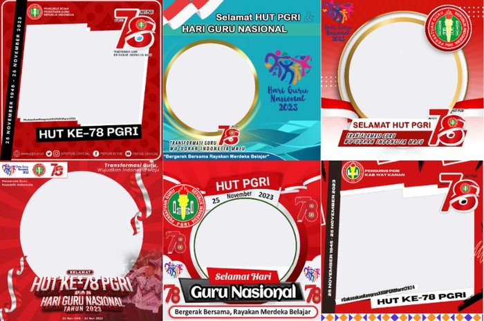 twibbon HUT ke-78 PGRI tahun 2023