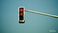Lampu merah di Bandung.