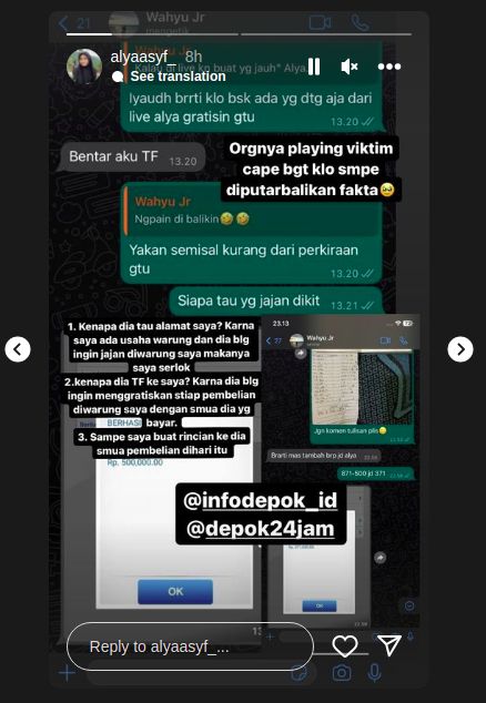 Wanita diteror orderan fiktif makanan