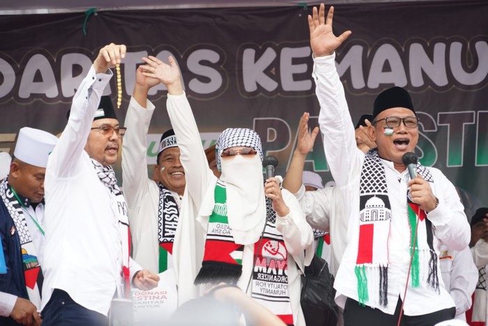 Aksi bela Palestina di Cilegon