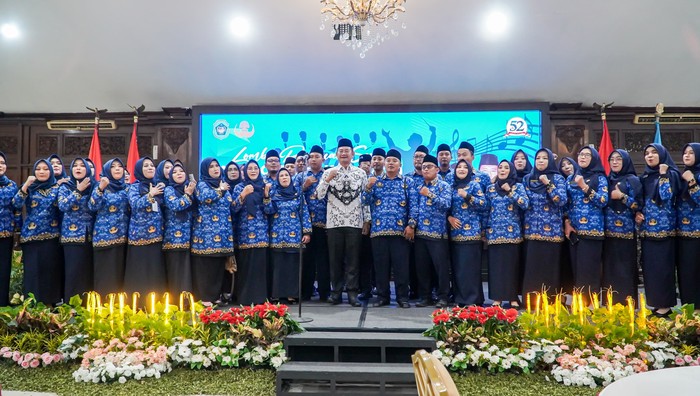 Bupati Lamongan di HUT Korpri
