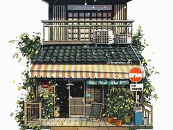Keren! Ilustrasi Rumah Jepang Bak Ghibli Terinspirasi Google Street View