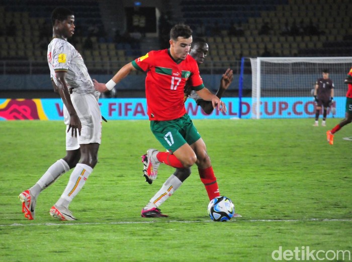 Laga perempatfinal antara Mali U-17 vs Maroko U-17 di Stadion Manahan Solo, Sabtu (25/11/2023) malam.