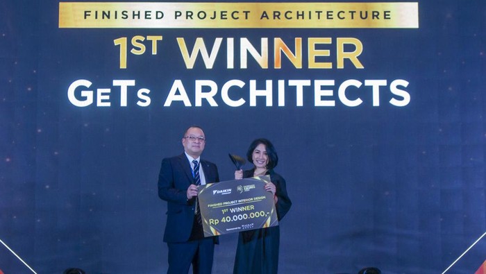Lahirkan Karya Hunian Ideal Akan Estetika Ruang dan Tata Udara Puncak penyelenggaraan Daikin Proshop Designer Award 2023 melahirkan para jawara di bidangnya yakni desain interior dan arsitektur.