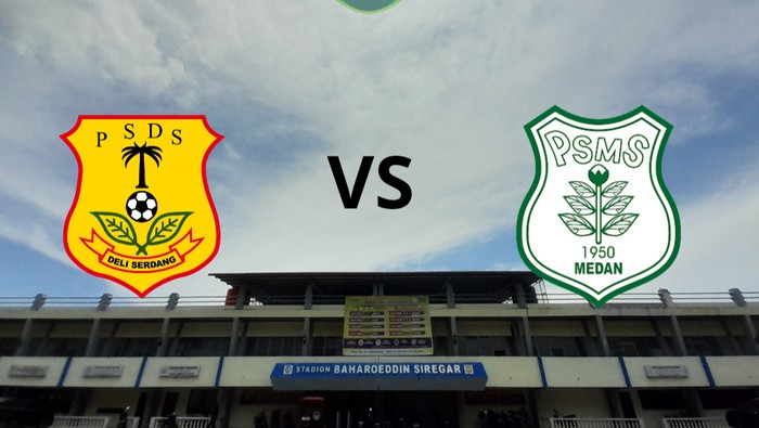 PSDS Deli Serdang Vs PSMS Medan. (Istimewa)