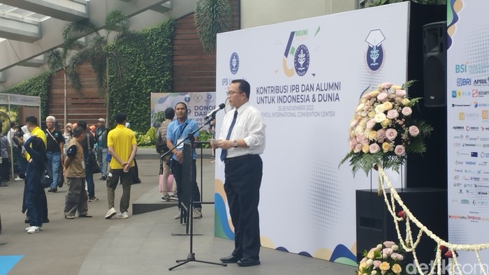 Rektor IPB University, Arief Satria (Brigitta Belia PS/detikcom)