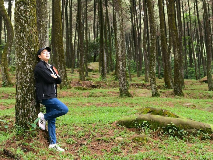 Sri Mulyani liburan di Gunung Pancar