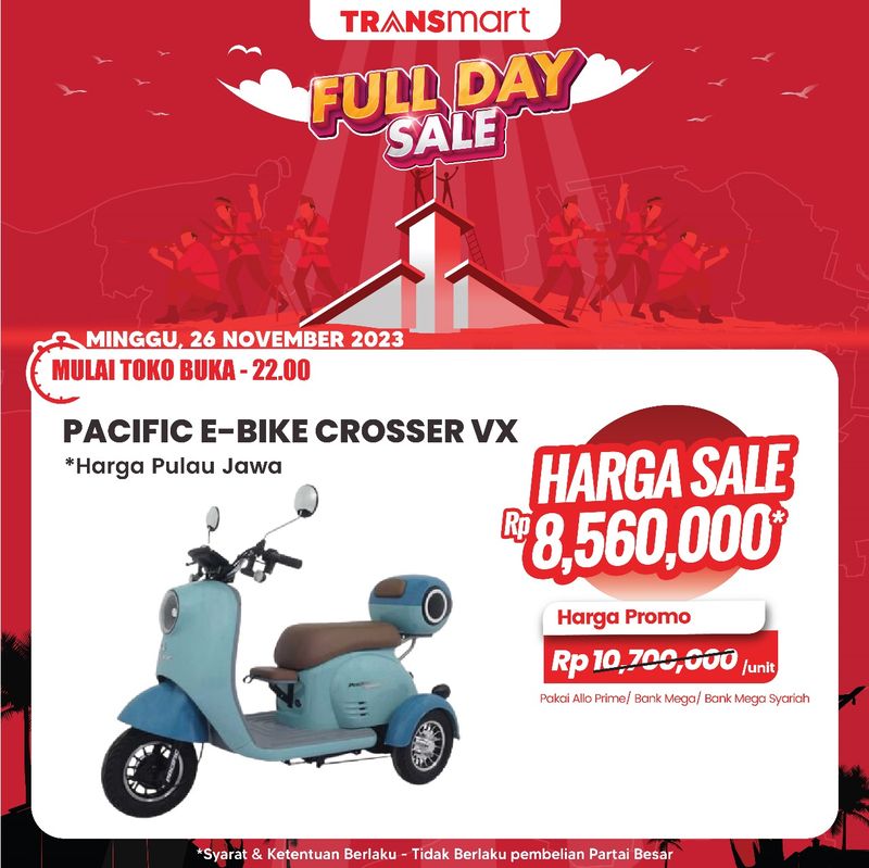 Transmart Full Day Sale-Sepeda Listrik