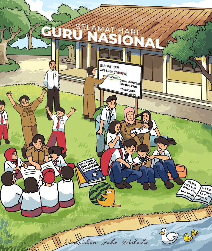 Ucapan Selamat Hari Guru Nasional 2023 dari Presiden Jokowi.