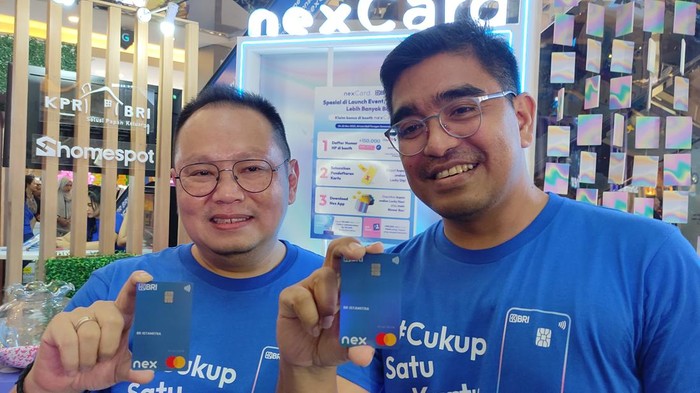 Direktur Utama PT Nex Teknologi Digital, Rifai Taberi dan Departemen Head Strategy & Product Development Divisi CDD BRI, Hendri Gunawan Pandia